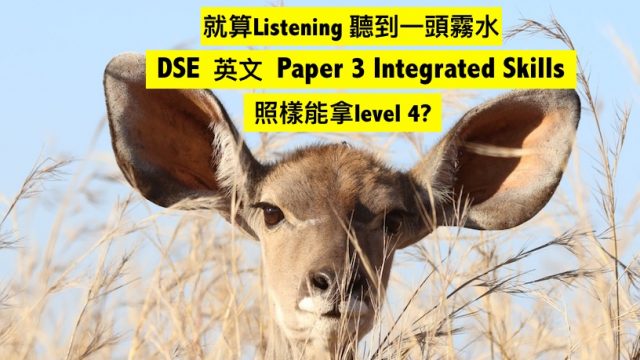 DSE英文 Paper 3聽到一頭霧水， Integrated Skills照樣能拿Level 4?